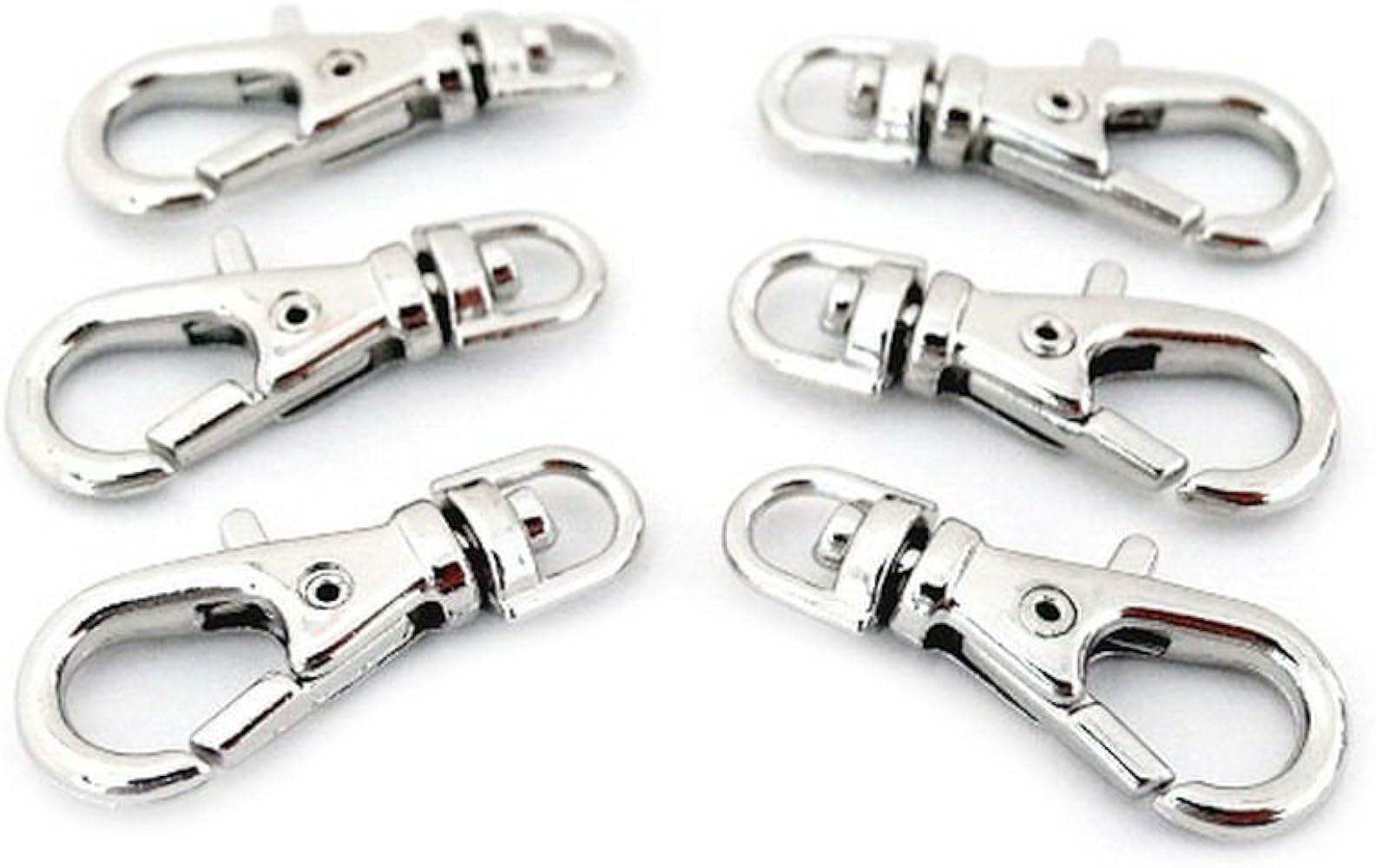 okappalover アクセサリーセット 23点 5-10-20 Pcs Heart Shaped Swivel Snap Hook Key Chain Swivel Clasp